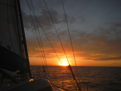 Sonnenuntergang nach Mar del Plata