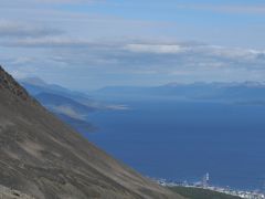 vom Glaciar Martial Sicht auf den Beagle Kanal