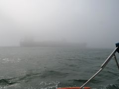 Frachter Einfahrt San Francisco Bay